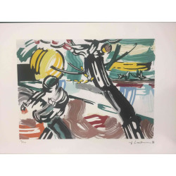 Roy Lichtenstein Lithographie Offset 50x35 cm zertifiziert