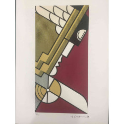 Roy Lichtenstein Lithographie Offset 50x35 cm zertifiziert