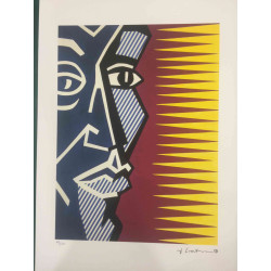 Roy Lichtenstein Lithographie Offset 50x35 cm zertifiziert