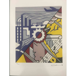 Roy Lichtenstein Lithographie Offset 50x35 cm zertifiziert