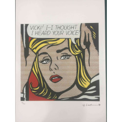 Roy Lichtenstein Lithographie Offset 50x35 cm zertifiziert