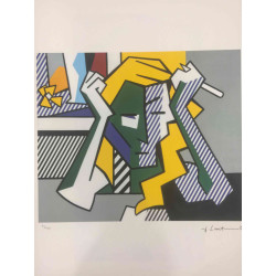 Roy Lichtenstein Lithographie Offset 50x35 cm zertifiziert