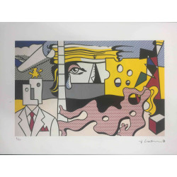 Roy Lichtenstein Lithographie Offset 50x35 cm zertifiziert