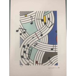 Roy Lichtenstein Lithographie Offset 50x35 cm zertifiziert