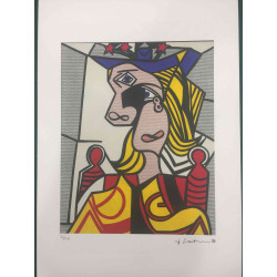 Roy Lichtenstein Lithographie Offset 50x35 cm zertifiziert
