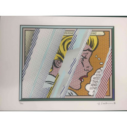 Roy Lichtenstein Lithographie Offset 50x35 cm zertifiziert