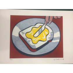 Roy Lichtenstein Lithographie Offset 50x35 cm zertifiziert
