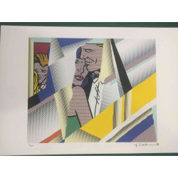 Roy Lichtenstein Lithographie Offset 50x35 cm zertifiziert