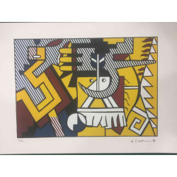 Roy Lichtenstein Lithographie Offset 50x35 cm zertifiziert