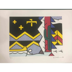 Roy Lichtenstein Lithographie Offset 50x35 cm zertifiziert