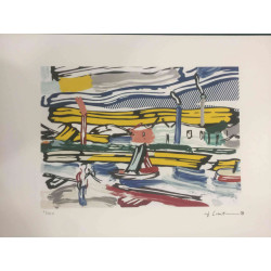Roy Lichtenstein Lithographie Offset 50x35 cm zertifiziert