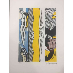 Roy Lichtenstein Lithographie Offset 50x35 cm zertifiziert