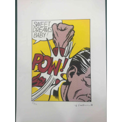 Roy Lichtenstein Lithographie Offset 50x35 cm zertifiziert