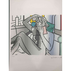 Roy Lichtenstein Lithographie Offset 50x35 cm zertifiziert