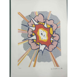 Roy Lichtenstein Lithographie Offset 50x35 cm zertifiziert