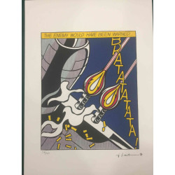 Roy Lichtenstein Lithographie Offset 50x35 cm zertifiziert