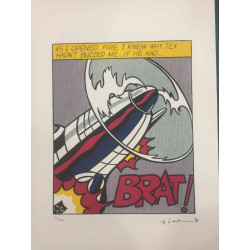 Roy Lichtenstein Lithographie Offset 50x35 cm zertifiziert