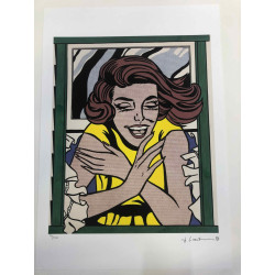 Roy Lichtenstein Lithographie Offset 50x35 cm zertifiziert