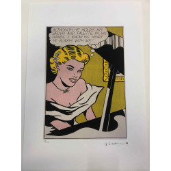 Roy Lichtenstein Lithographie Offset 50x35 cm zertifiziert
