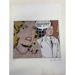 Roy Lichtenstein Lithographie Offset 50x35 cm zertifiziert