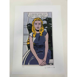 Roy Lichtenstein Lithographie Offset 50x35 cm zertifiziert
