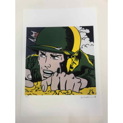 Roy Lichtenstein Litografia off set 50x35 cm certificada