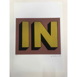 Roy Lichtenstein Lithographie hors set 50x35 cm certifiée