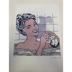 Roy Lichtenstein litografická ofsetová souprava 50x35 cm certifikovaná