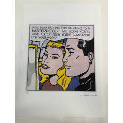 Roy Lichtenstein Litografía off set 50x35 cm certificada