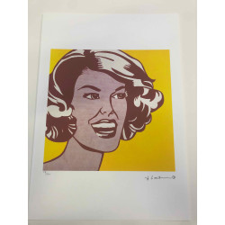 Roy Lichtenstein Litografia off set 50x35 cm certificada