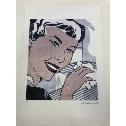 Roy Lichtenstein litografická ofsetová souprava 50x35 cm certifikovaná