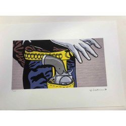 Roy Lichtenstein Litografía off set 50x35 cm certificada