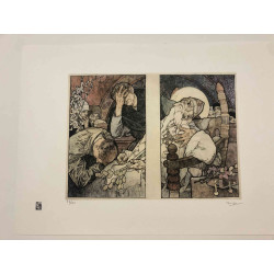 Set de litografía Alphonse Mucha 50x70 cm