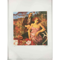 Remo Squillantini Litografia off set 50x70 cm certificat