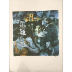 Remo Squillantini Litografia off set 50x70 cm certificat