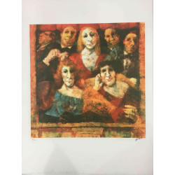Remo Squillantini Litografia off set 50x70 cm certificat