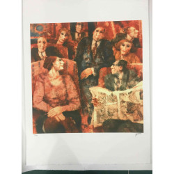 Remo Squillantini Litografia off set 50x70 cm certificat