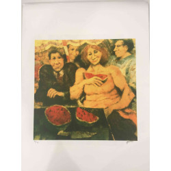 Remo Squillantini Litografia off set 50x70 cm certificat
