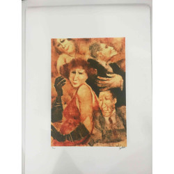 Remo Squillantini Litografia off set 50x70 cm certificat