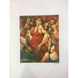 Remo Squillantini Litografia off set 50x70 cm certificat