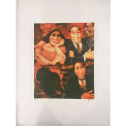 Remo Squillantini Litografia off set 50x70 cm certificat