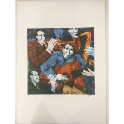 Remo Squillantini Litografia off set 50x70 cm certificat
