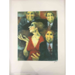 Remo Squillantini Litografia off set 50x70 cm certificat
