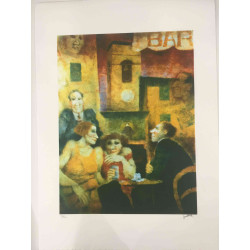 Remo Squillantini Litografia off set 50x70 cm certificat