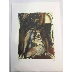 Renato Guttuso Offsetlithografie 50x70 cm gecertificeerd