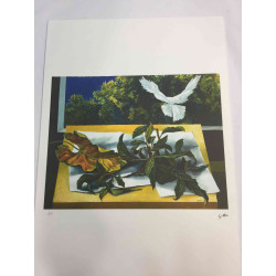 Renato Guttuso Litografia offset 50x70 cm certificat