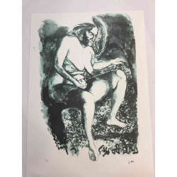 Renato Guttuso Litografia offset 50x70 cm certificat