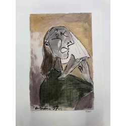 Picasso Litografía offset 50x70 cm Edición Museo
