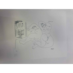 Picasso Litografía offset 50x70 cm Edición Museo
