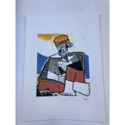 Picasso Litografía offset 50x70 cm Edición Museo